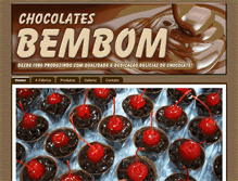 Tablet Screenshot of chocolatesbembom.com.br